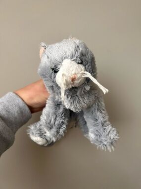 Webkinz silver soft cat plushie